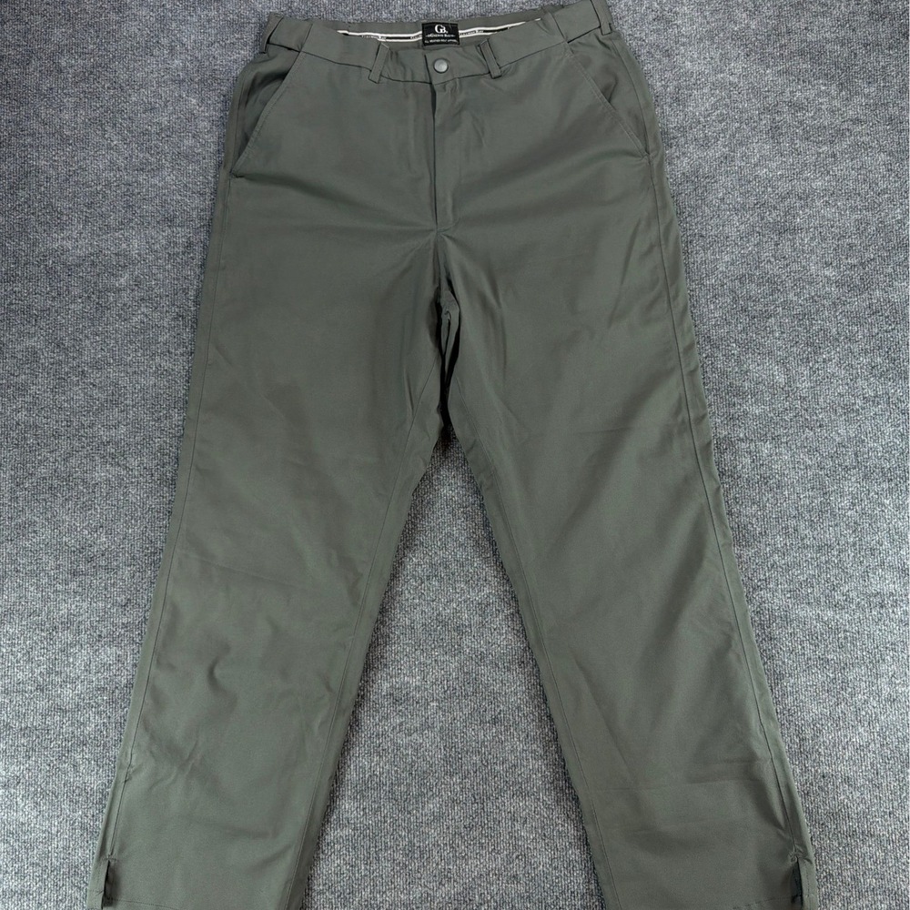 Galway Bay Mens All Weather Golf Pants Olive Green Polartec Power Dry 36x32